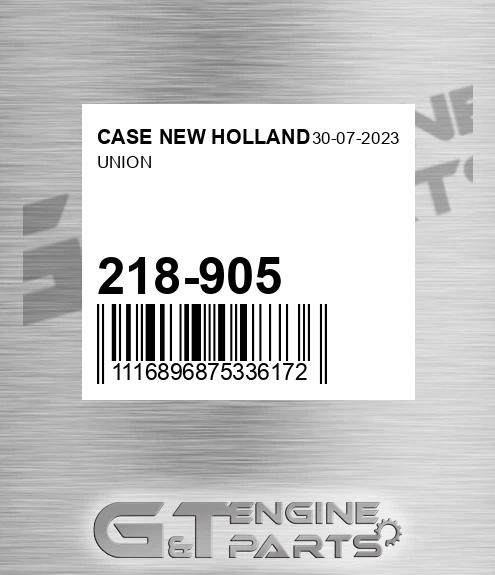 218-905 Union for CASE NEW HOLLAND