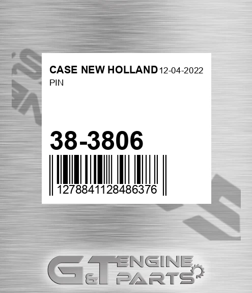 38-3806 Pin for CASE NEW HOLLAND