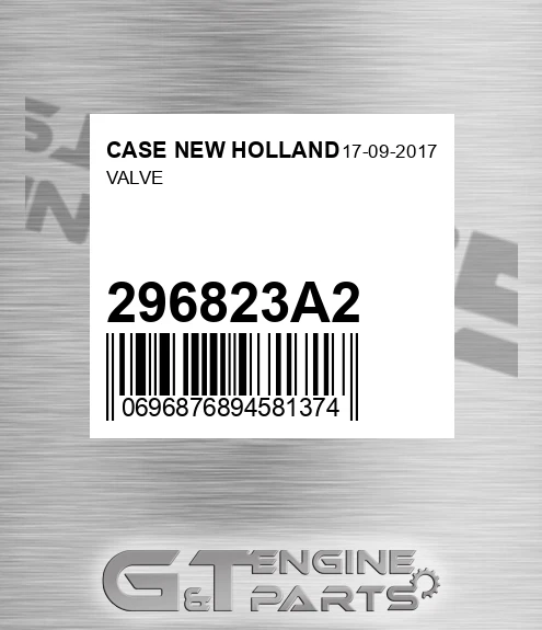 296823A2 Valve for CASE NEW HOLLAND