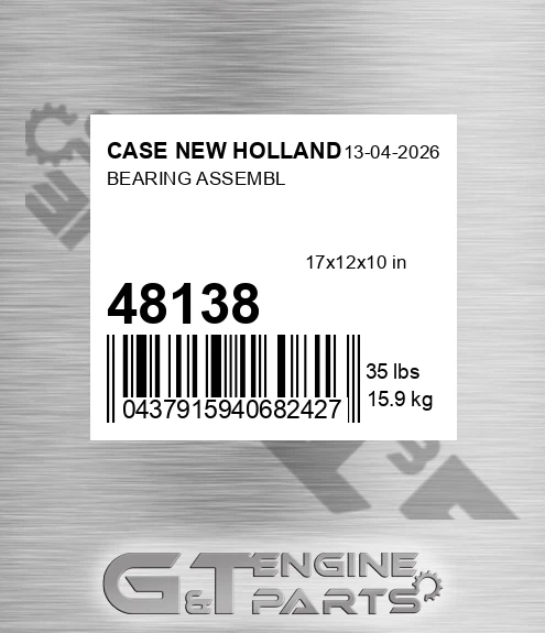 48138 Bearing Assembl for CASE NEW HOLLAND