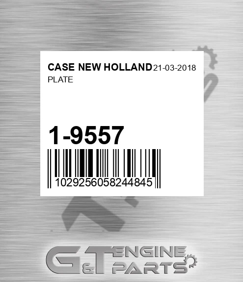 1-9557 Plate