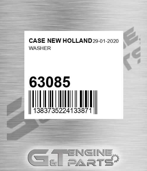 63085 Washer for CASE NEW HOLLAND
