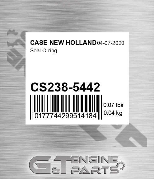 CS238-5442 Seal O-ring for CASE NEW HOLLAND