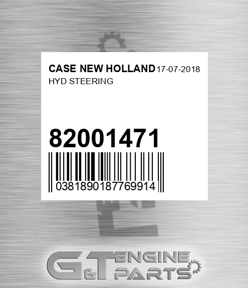 82001471 Hyd Steering for CASE NEW HOLLAND