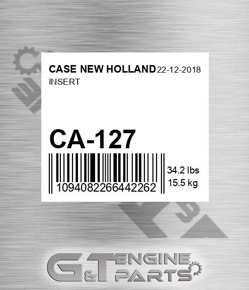CA-127 CASE NEW HOLLAND Insert