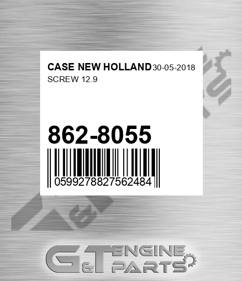 862-8055 Screw 12.9 for CASE NEW HOLLAND