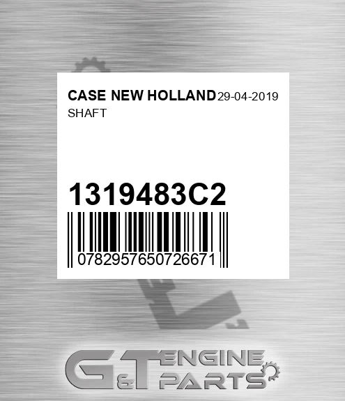 1319483C2 Shaft for CASE NEW HOLLAND
