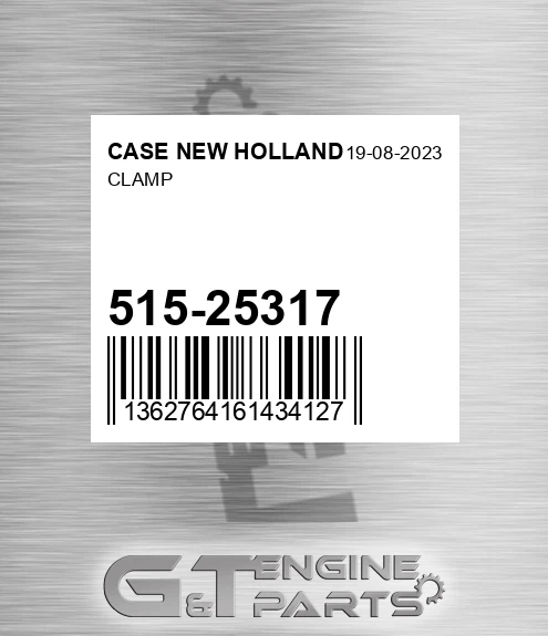 515-25317 Clamp for CASE NEW HOLLAND
