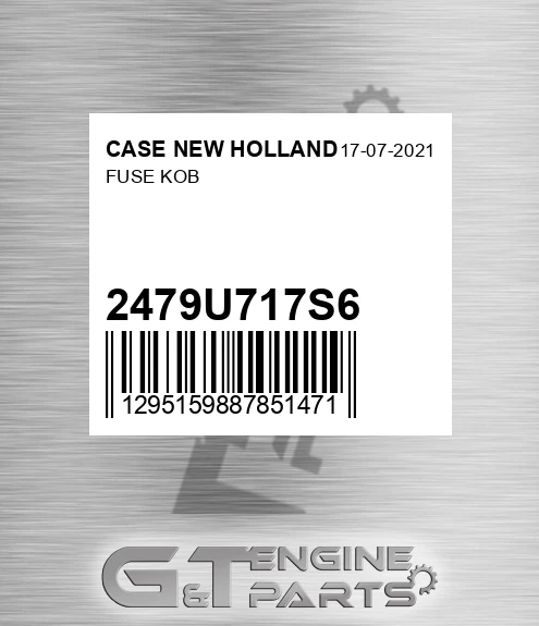 2479U717S6 Fuse Kob for CASE NEW HOLLAND