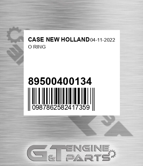 89500400134 O Ring