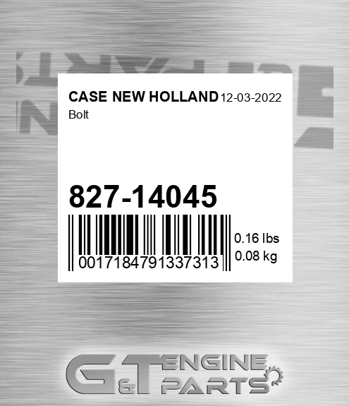 827-14045 Bolt