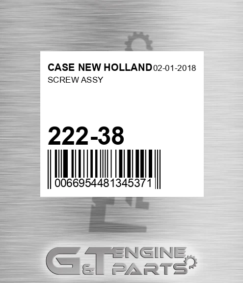 222-38 Screw Assy