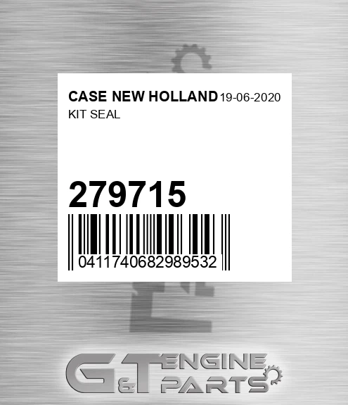 279715 Kit Seal for CASE NEW HOLLAND