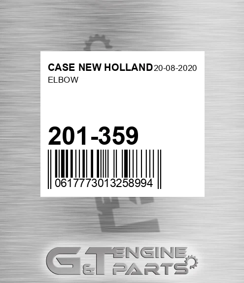 201-359 Elbow for CASE NEW HOLLAND