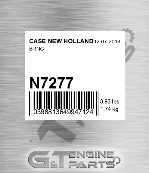 N7277 CASE NEW HOLLAND Brng