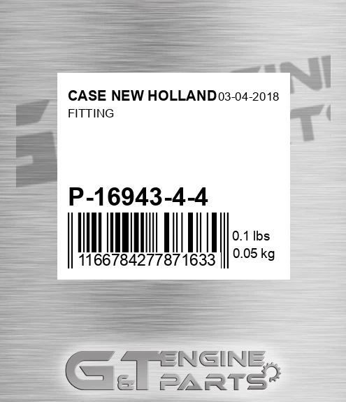P-16943-4-4 Fitting