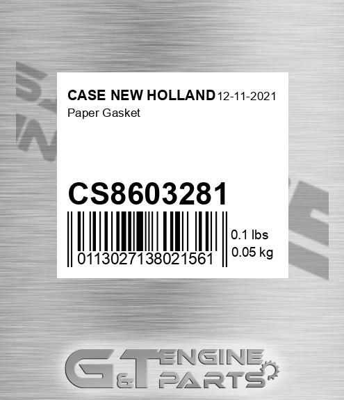 CS8603281 Paper Gasket
