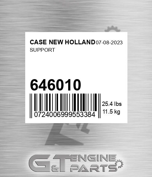 646010 Support for CASE NEW HOLLAND