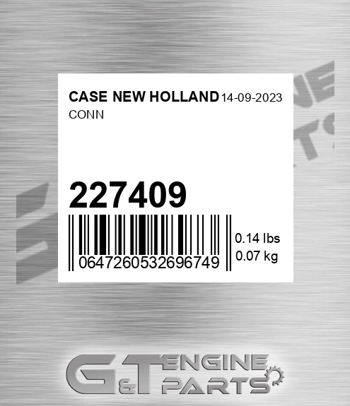 227409 CASE NEW HOLLAND Conn
