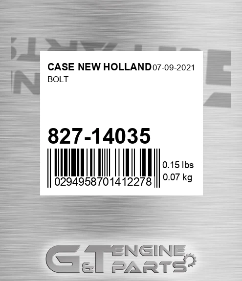 827-14035 Bolt