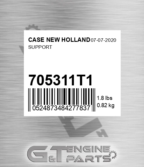 70-5311T1 Support for CASE NEW HOLLAND