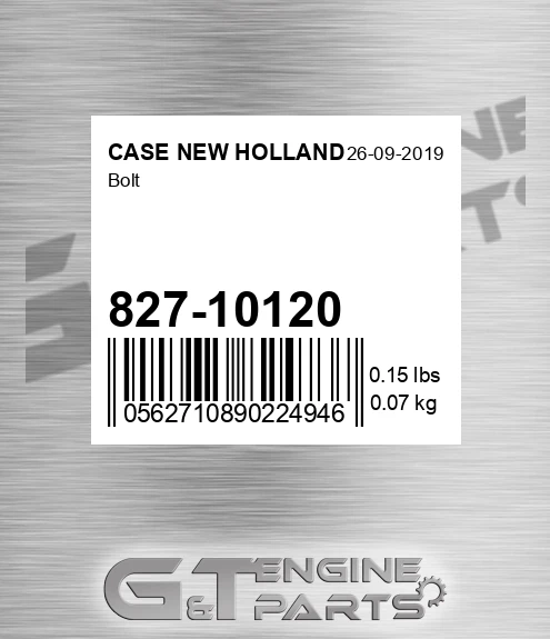 827-10120 Bolt