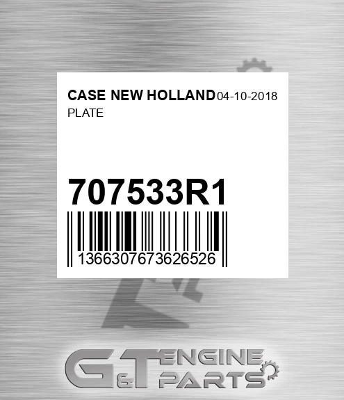 707533R1 Plate
