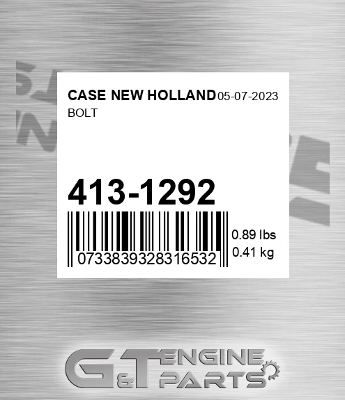 413-1292 Bolt for CASE NEW HOLLAND