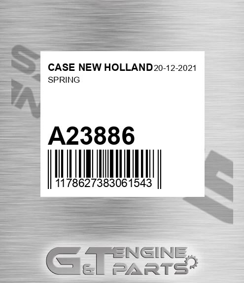 A23886 Spring for CASE NEW HOLLAND