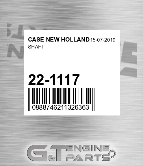 22-1117 Shaft for CASE NEW HOLLAND