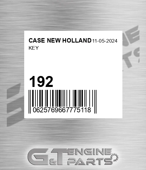 192 CASE NEW HOLLAND Key