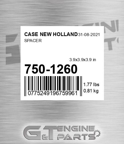 750-1260 Spacer for CASE NEW HOLLAND