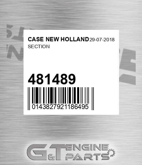 481489 Adj Plate for CASE NEW HOLLAND