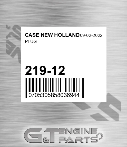 219-12 Plug