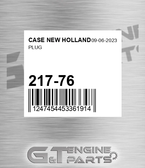 217-76 Plug for CASE NEW HOLLAND