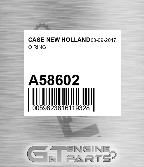 A58602 O Ring