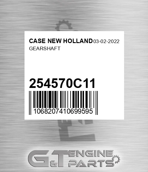 254570C11 Gearshaft