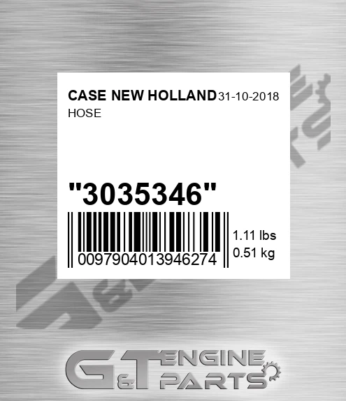 3035346 CASE NEW HOLLAND Hose
