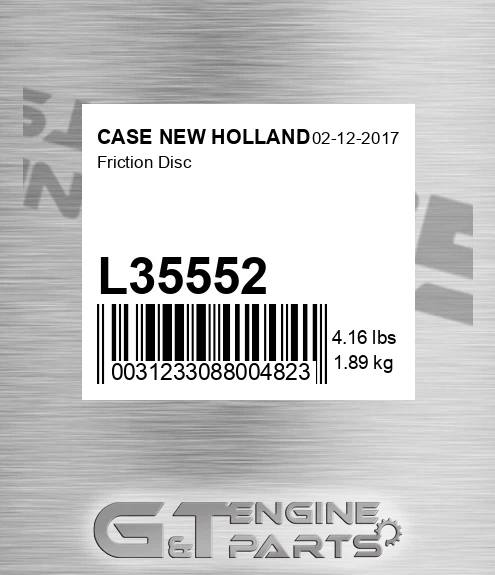 L35552 CASE NEW HOLLAND Friction Disc