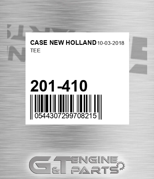 201-410 Tee for CASE NEW HOLLAND