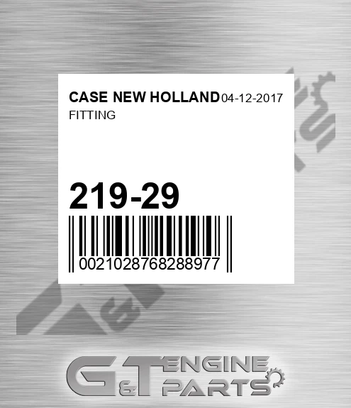 219-29 Fitting