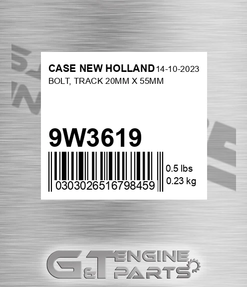 9W3619 Bolt, Track 20mm X 55mm