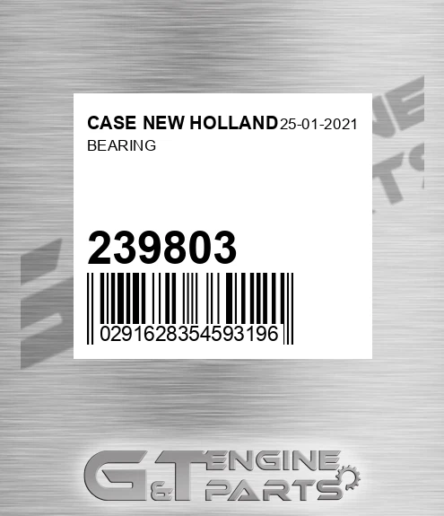 239803 Bearing for CASE NEW HOLLAND
