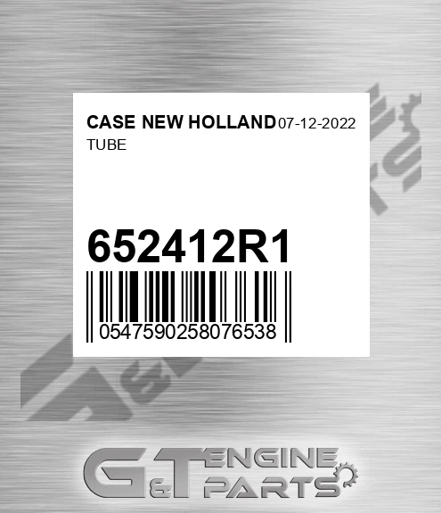 652412R1 Tube for CASE NEW HOLLAND