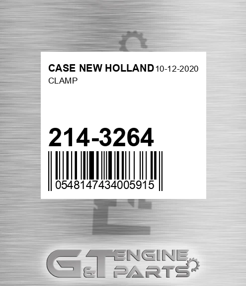 214-3264 Clamp for CASE NEW HOLLAND