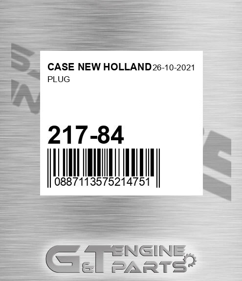 217-84 Plug for CASE NEW HOLLAND