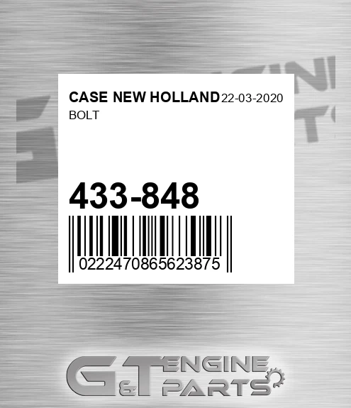 433-848 Bolt
