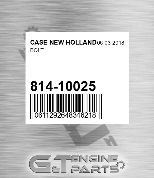 814-10025 Bolt