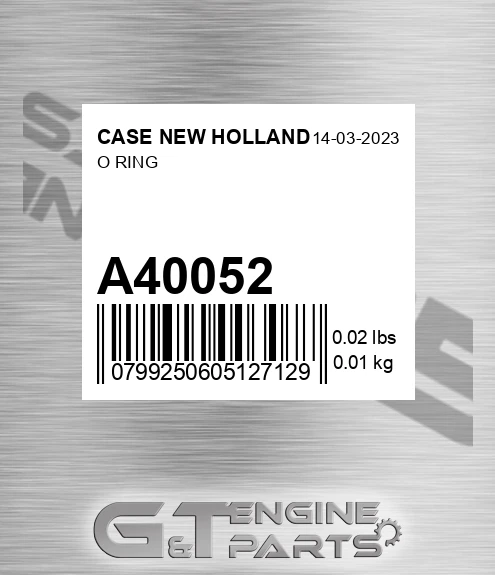 A40052 O Ring