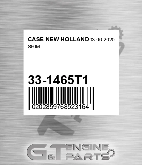 33-1465T1 Shim